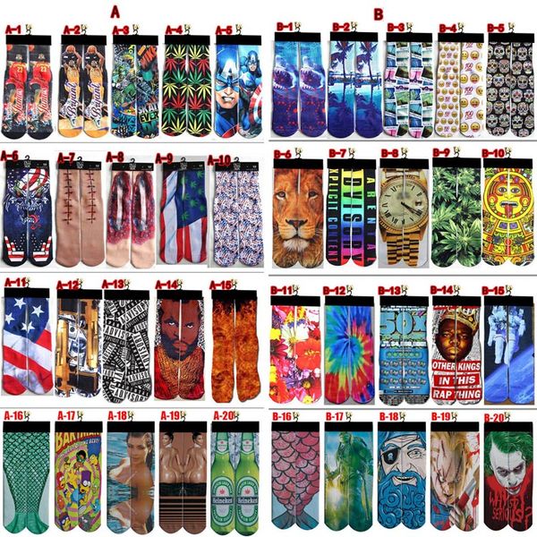 

with paperboard 45 cm 3d printing sports stockings socks men's 3d basketball stocking soft hip-hop long socks, Black