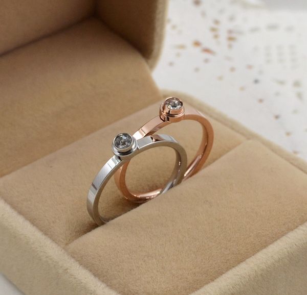 

Новое прибытие любителей кольца 18K розовое золото и серебро 316L нержавеющая сталь
