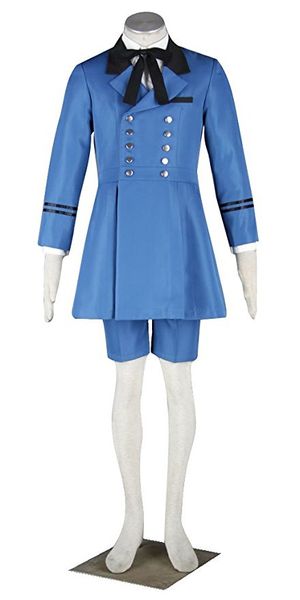 

куросицудзи черный дворецкий сиэль синий косплей костюм, Black