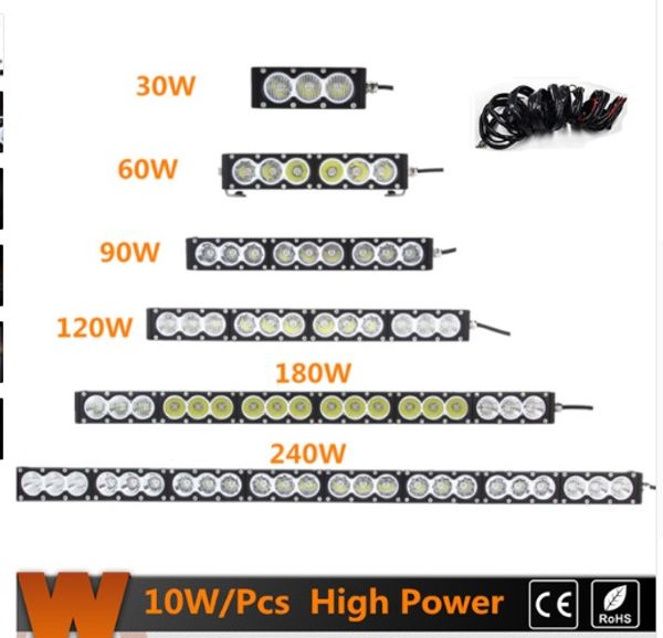 

30w / 60w / 90w / 120w / 180w / 240w светодиодная световая панель с cree chips offroad рабочая световая панель для джипа ford audi suv atv c