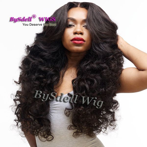Long Body Wavy High Similation Human Hair Big Hairstyle Wig
