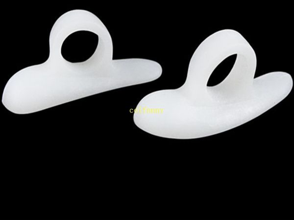 

200pcs(=100pairs)/lot fast shipping soft silicone silipos gel toe separator crest hammer toe claw mallet toe straightener aid
