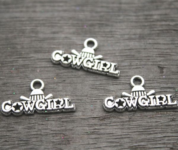 

30шт-пастушка прелести, античный Тибетский Серебряный пастушка Шарм подвески 22x11mm