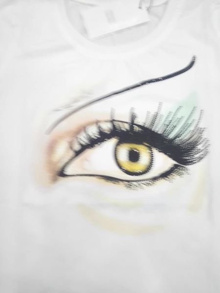 

printed new drilling t-shirt eyes icgue, Black