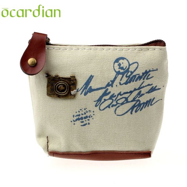 

wholesale- ocardian retro coin bag purse wallet card case handbag gift motorcycle girl #23 casual 2017, Red;black