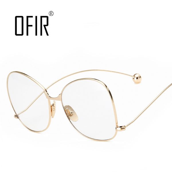 

wholesale- ofir myopia nerd women men glasses frame optical frames clear lens spectacle metal plain mirror oculos de grau sl-107, Silver