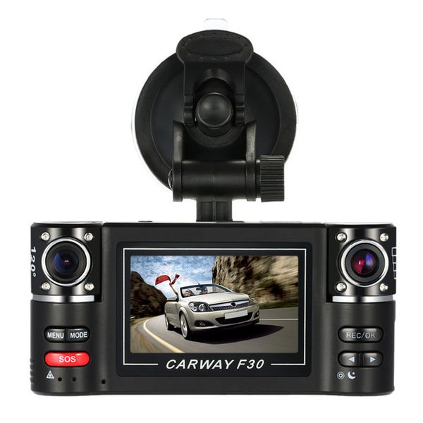 

Dashcam Hd Dual Lens F30 2.7" Car Dvr Night Vision Car Black Box Camera Vehicle Driving Video Recorder With Original Package