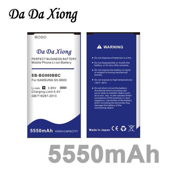 

Da Da Xiong 5550mAh EB-BG900BBC Li-ion Phone Battery for Samsung Galaxy S5 I9600 g910L/910S/910K/G9006V/G9008V/G9009D/G900