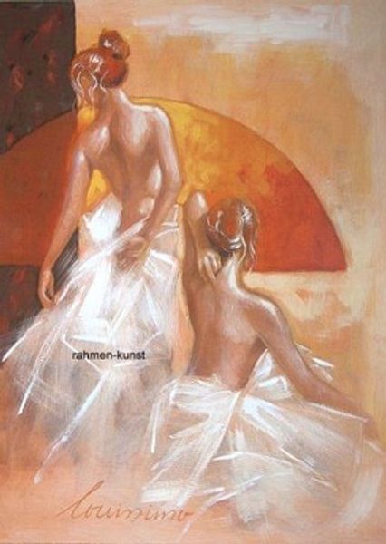 Preparação para dança menina erotismo dança nude pintado mão arte pintura a óleo em tela multi tamanhos ab139