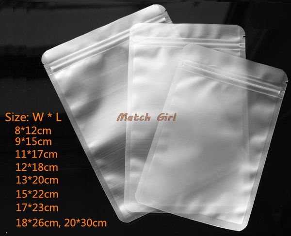 

100 шт. / лот-матовый прозрачный пластиковый подарочный пакет Zip Lock печать с плоским