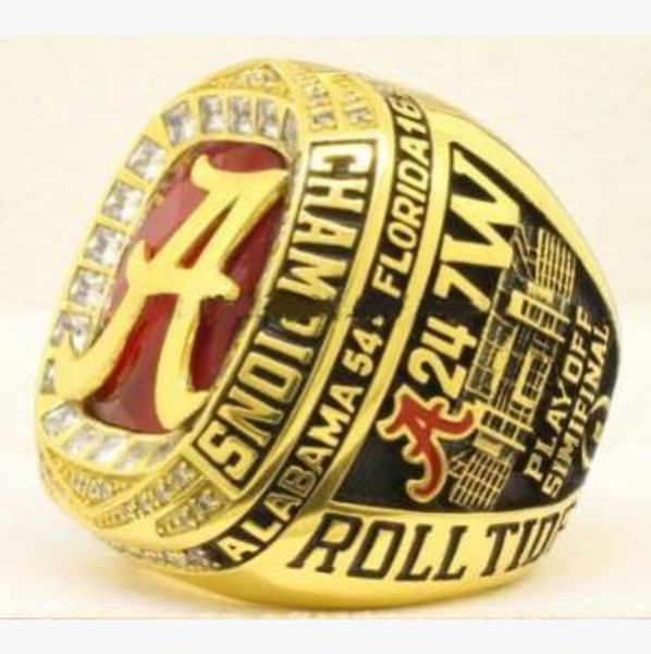 

Мужская мода спортивная коллекция ювелирных изделий 2016 Чемпионат Алабамы кольцо