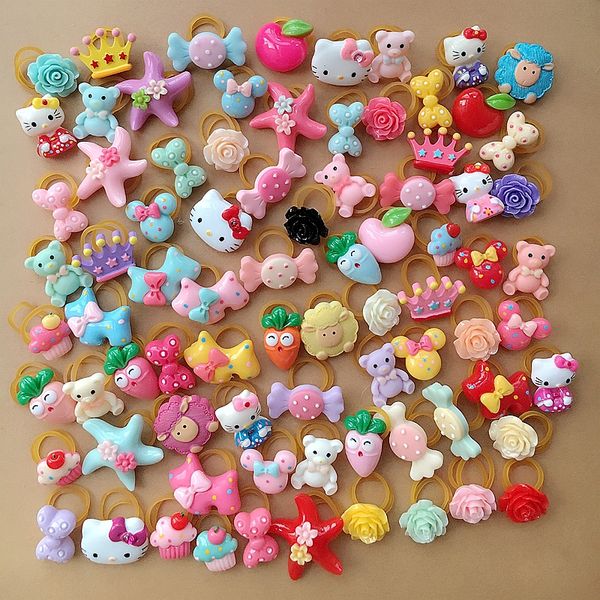 2019 Dogs Small Hair Rope Pet Bow Mix Puppy Cartoon Yellow Elastic