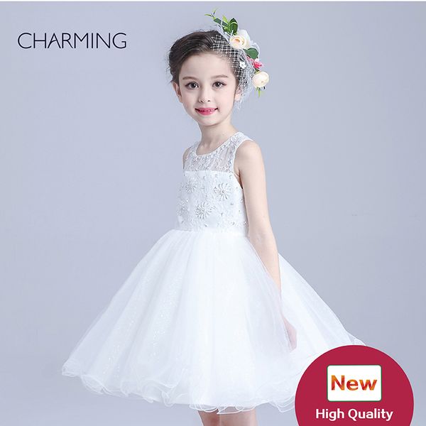 

white dress girls flower girl dresses wholesale electronics wholesale supply kids girl party dress dress, White;blue