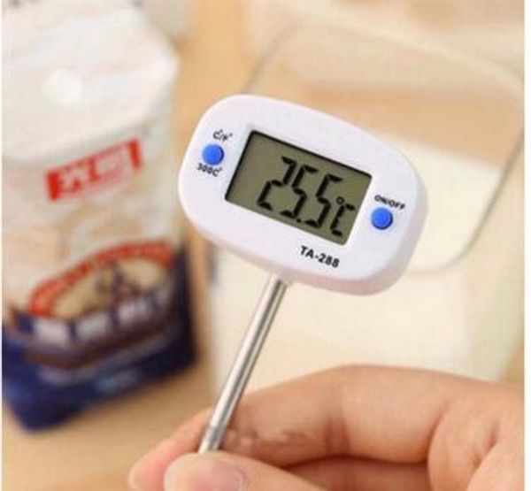 Digitale Cibo Termometro Sonda BBQ Carne CucinandoAcciaio Inossidabile Forchetta