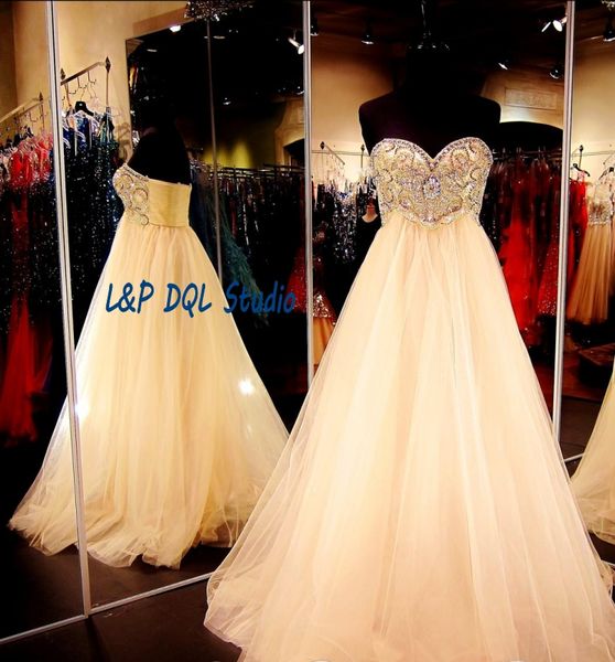 

sparkling champagne prom dresses ball gown shining sequins major beading evening dresses zipper back floor-length pleats tulle party dress, Black