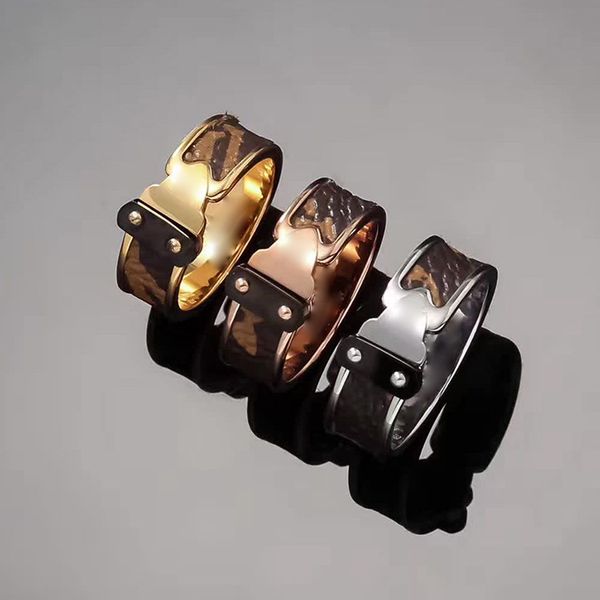

titanium steel jewelry wholesale two nail stick arrow pattern leather ring 18 k rose gold couple ring reading buddhist monastic discipline, Silver