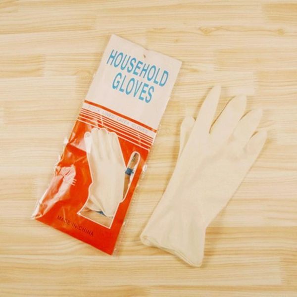 Ev yıkama lastik eldiven Bulaşık eldiveni, lastik eldiven yaralanmalara karşı korumak için lastik eldiven ince stil ayrı ayrı sarılmış