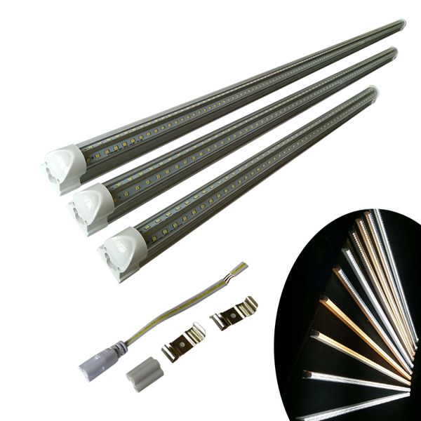 

3000k 4000k 5000k led tube lights 4ft 5ft 6ft 8ft v shape integrated led tubes 4 5 6 8 ft cooler door er led lighting