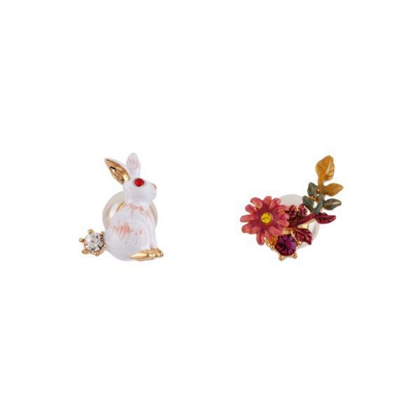 

Женщины 2016 Новый Ле nereides маленький кролик серии цветы pearlearrings ювелирные изделия
