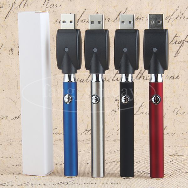 Pré-aquecimento de 350mAmação O Pen Bateria Vape Vape Ajustável Variável Tensão 2.6V 3.3V 4.0V 510 Linha Vaporizador de Óleo