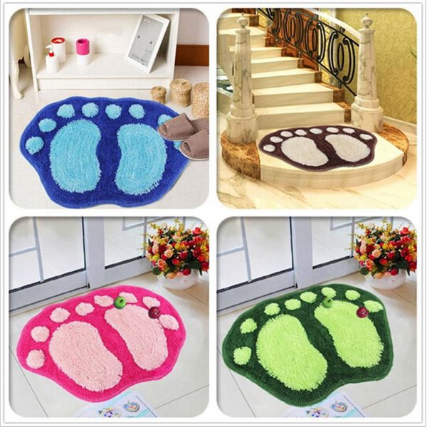 

wholesale- 1pc bath mat door feet mats carpet doormat kitchen bathroom bath absorbent non-slip mat zq870584