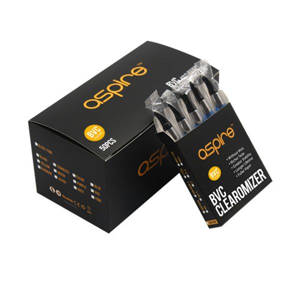 

wholesale- ce5 original electronic aspire bvc clearomizer bottom 100% tank ego 1.8ml capacity cigarette atomzier for vertical battery usfwu