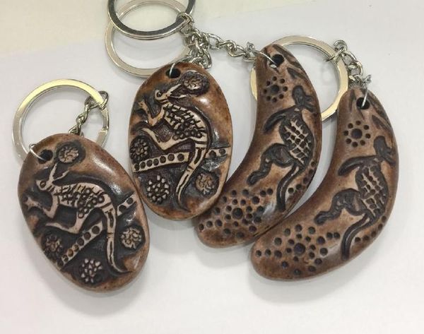 

12 pcs yqtdmy beauty carved totem fashion style keychain, Slivery;golden
