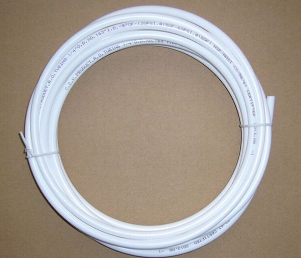 

10m cck white tube for household water filters 1/4" pe pipe for water filters water purifier parts reverse osmosis direct drink