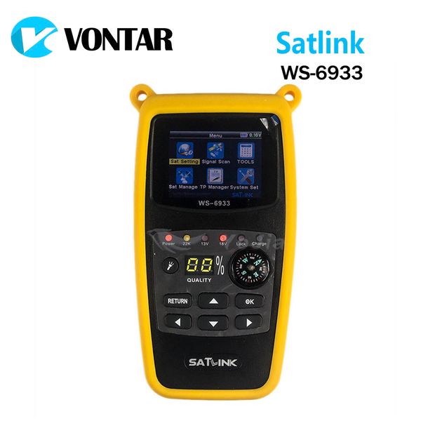

[Подлинная] Satlink WS6933 DVB-S2 FTA CKU группа цифровой спутниковый Искатель метр с 2.1-дюймов