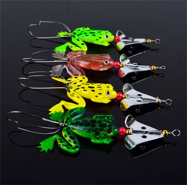

HOT SALE 20pcs Frog Lure PVC Soft Fishing Baits 11.5cm 6.2g Spinner Spoon Lures Bass Crank Saltwater carp Fishing Tackle