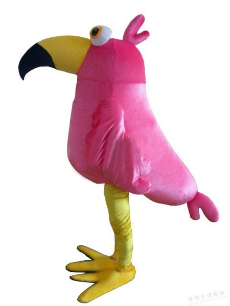 Acheter Dessin Animé Flamant Oiseau Mascotte Costume En Gros Pas Cher Personnalisé Rose Plamingo Thème Anime Cosply Costumes Carnaval Déguisement 3445