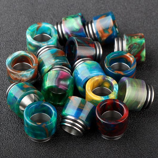 

SS Epoxy Resin Drip Tips For TFV8 Atomizer Tank Stainless Steel + Epoxy Resin Mouthpiece Dual O Rings DHL Free