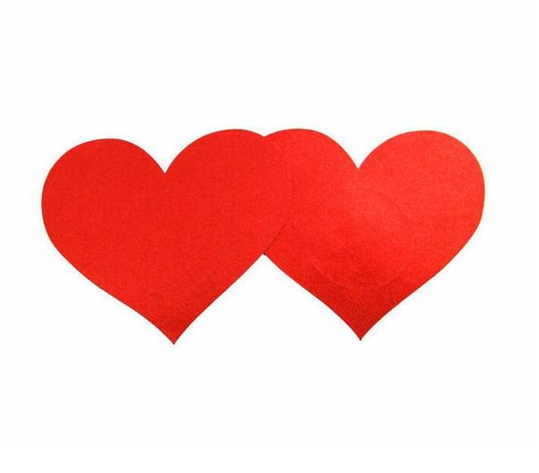 

large size 7.8*7cm heart shape 5colors safety and environmental protection disposable nipple covers sticker breast pad t- tit tape cover