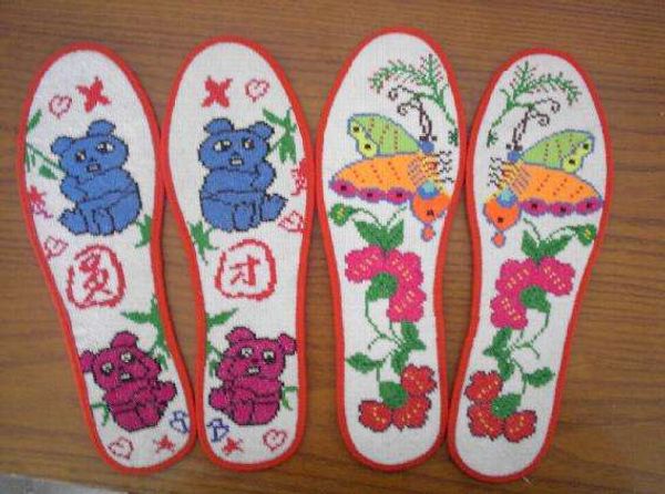 

fashion new insoles, national fashion insoles new hand-make insoles, White;pink