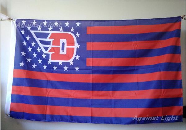 

Дейтонские листовки флаг 90 х 150 см полиэстер NCAA звезды и полосы открытый баннер