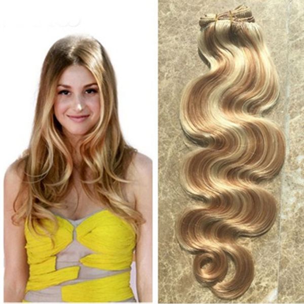Highlight Ombre Brazilian Human Hair Bundles Piano Virgin Body