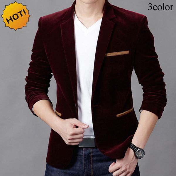 

fashion 2017 spring autumn british men blazer designs masculino patchwork pocket stripe single breasted one button suit homme, White;black