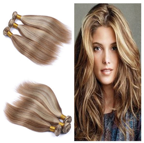 Mixed Piano Color Peruvian Human Hair Wefts Extensions 8 613