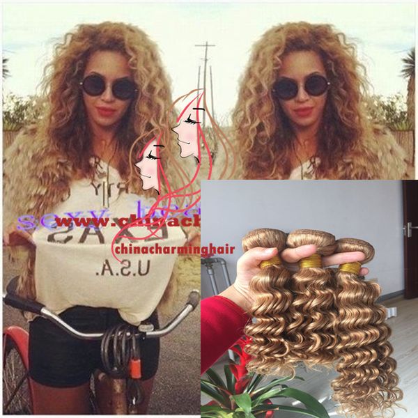 Honey Blonde Brazilian Hair Extensions Brazilian Deep Wave Hair