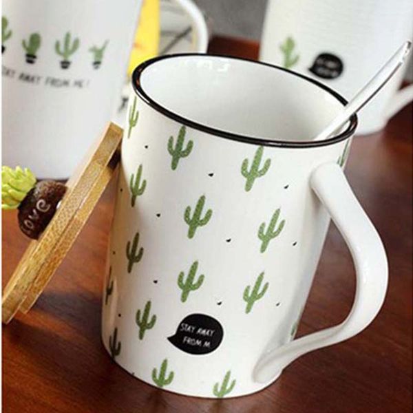 Kaffeetasse Tasse Kaffeebecher Kaffee Becher Keramik Keramiktasse mit Löffel