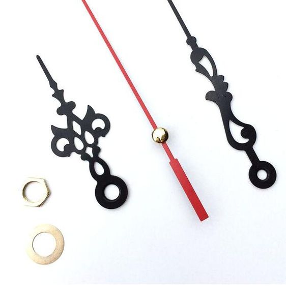 

new design quartz movement clocks mechanism, clock parts accessory spindle with metal hour/min/second hands/needle