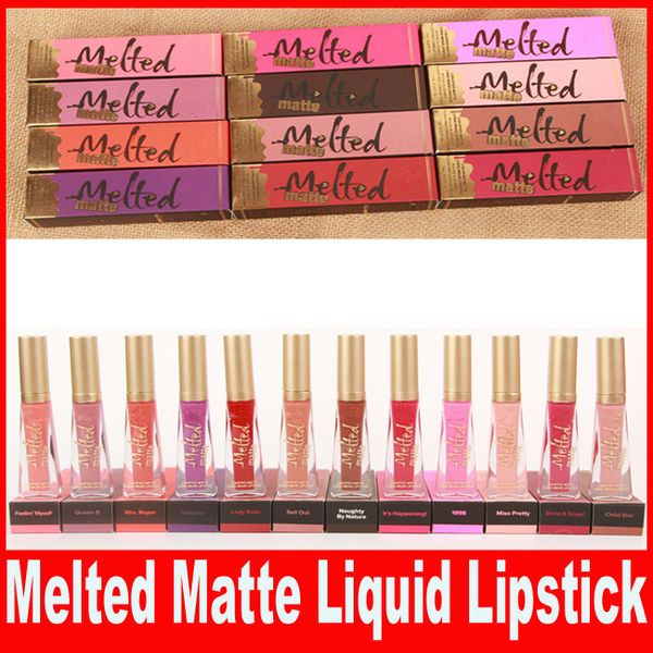 

new brand melted makeup faced melted lip gloss make up melted matte liquified long-wear matte lipsticks 12 colors
