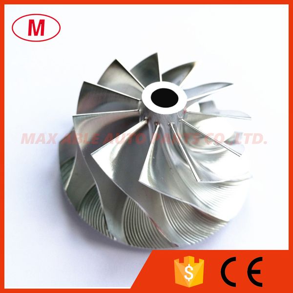 

k27 turbocharger aluminum 2024/milling/ turbo billet compressor wheel /turbo compressor wheel 11+0 blades 46.80/59.95mm