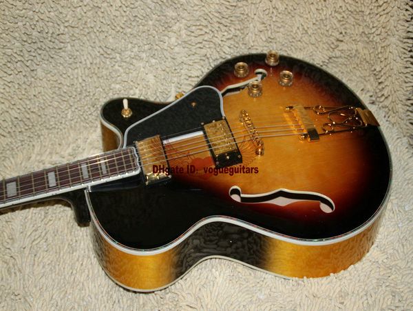 

guitar made in china custom shop classic sunburst l-5 very beauty jazz guitar high quality