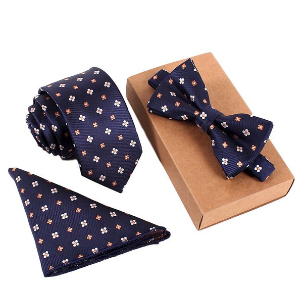 

classic paisley neck tie and & pocket square hankie set formal party wedding mens silk ties bowtie pocket square cravat pink ties, Black;blue