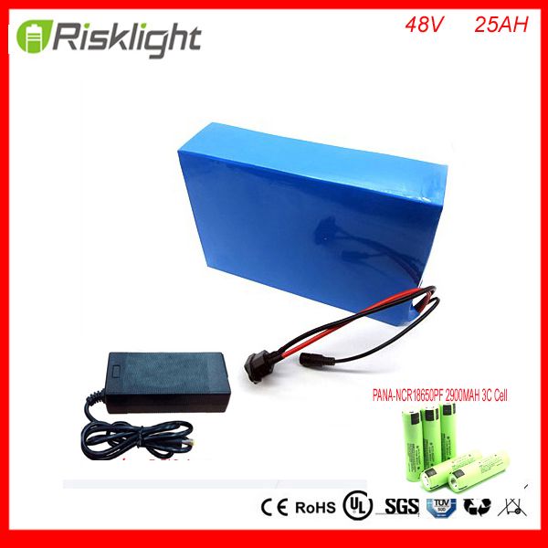 

300w to 1000w 48v 25ah electric bicycle battery 48v lithium battery 48v 25ah e bike battery 50a bm charger for pana onic cell