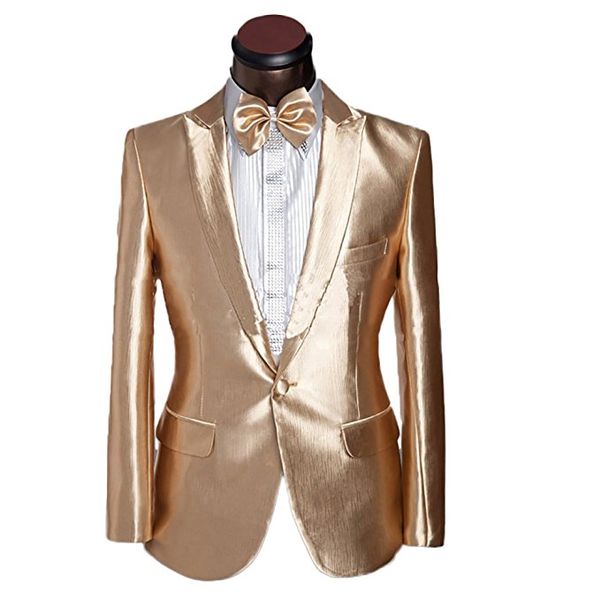 

wholesale- champagne peaked lapel suits2017latest coat pant designs men suits custome homme fashion tuxedos blazer men(jacket+pant+bowtie, White;black