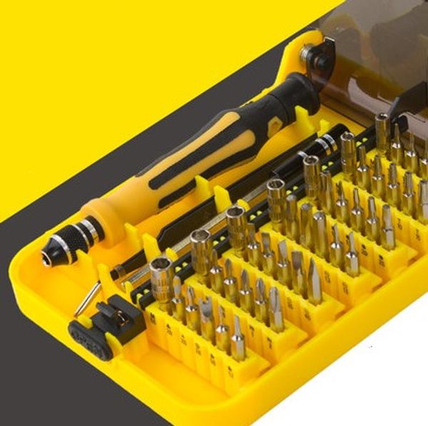 

45 in 1 precision screwdriver cell phone repair tool set kitchen garden crv steel with tweezers t01001