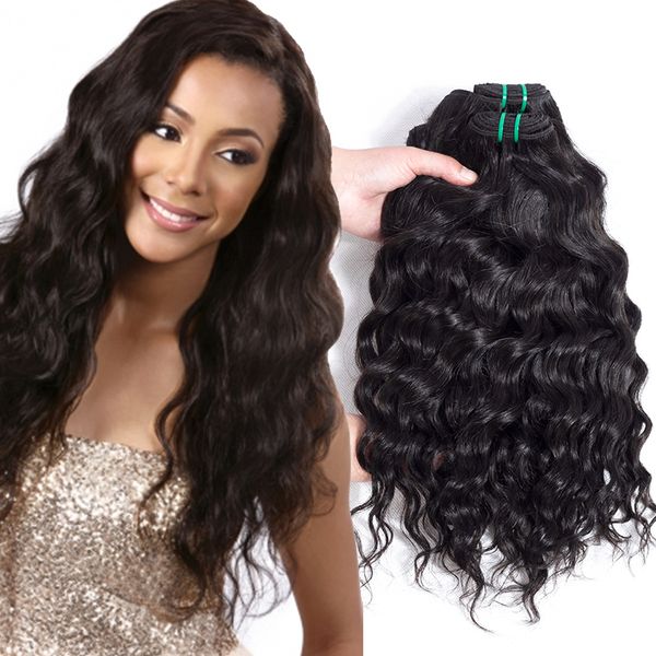 Popular Hairstyle Brazilian Water Wave Hair Weave Bundles