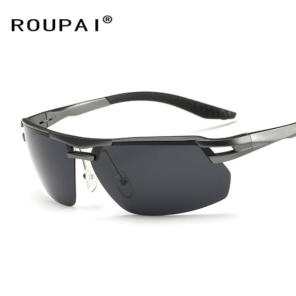 

wholesale- brand classic polarized sunglasses aluminum frame leg men outdoor sports eyewear for driving fishing sun glasses rp8140, White;black